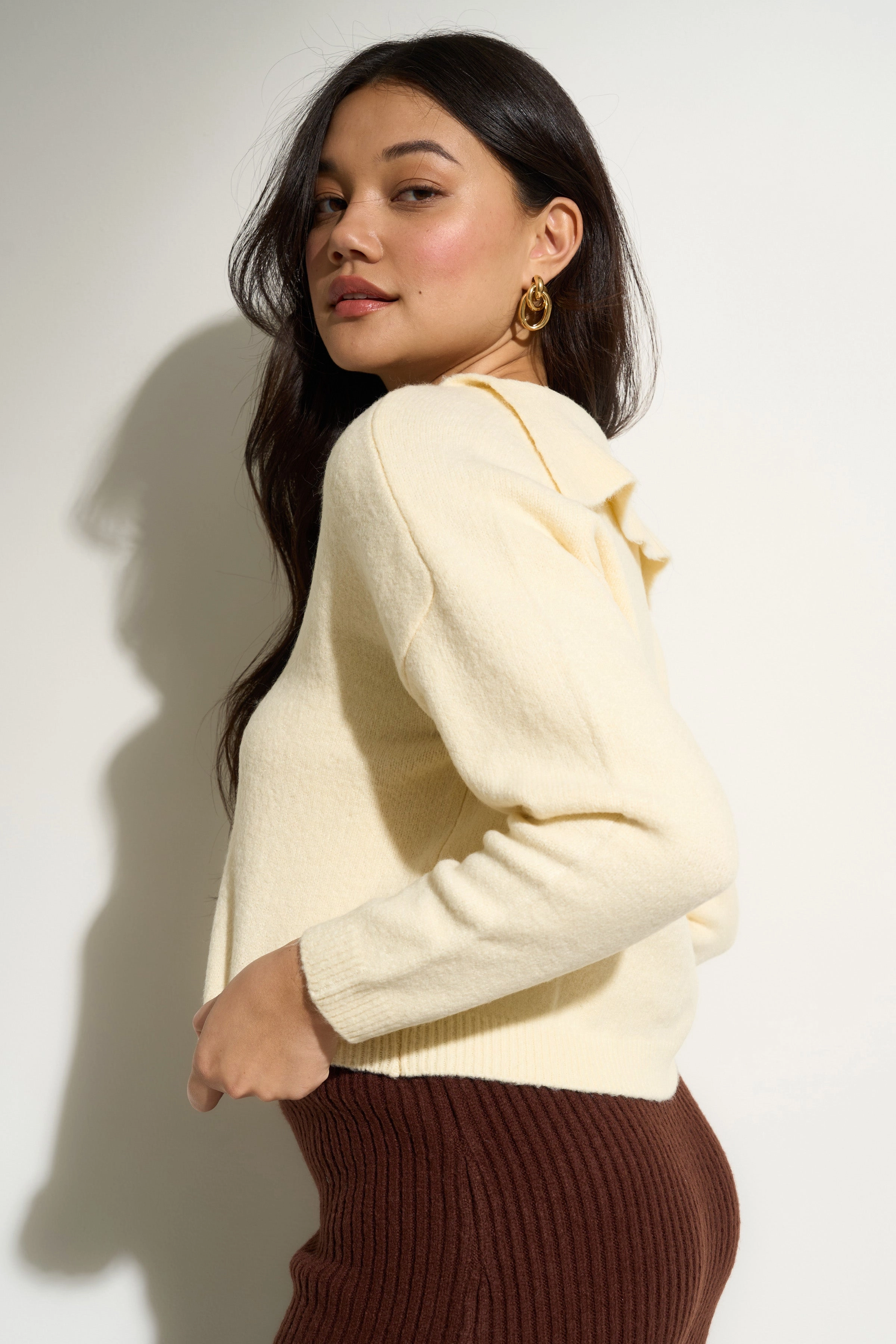 Timeless Knitwear Camille Knit Pullover - Creme