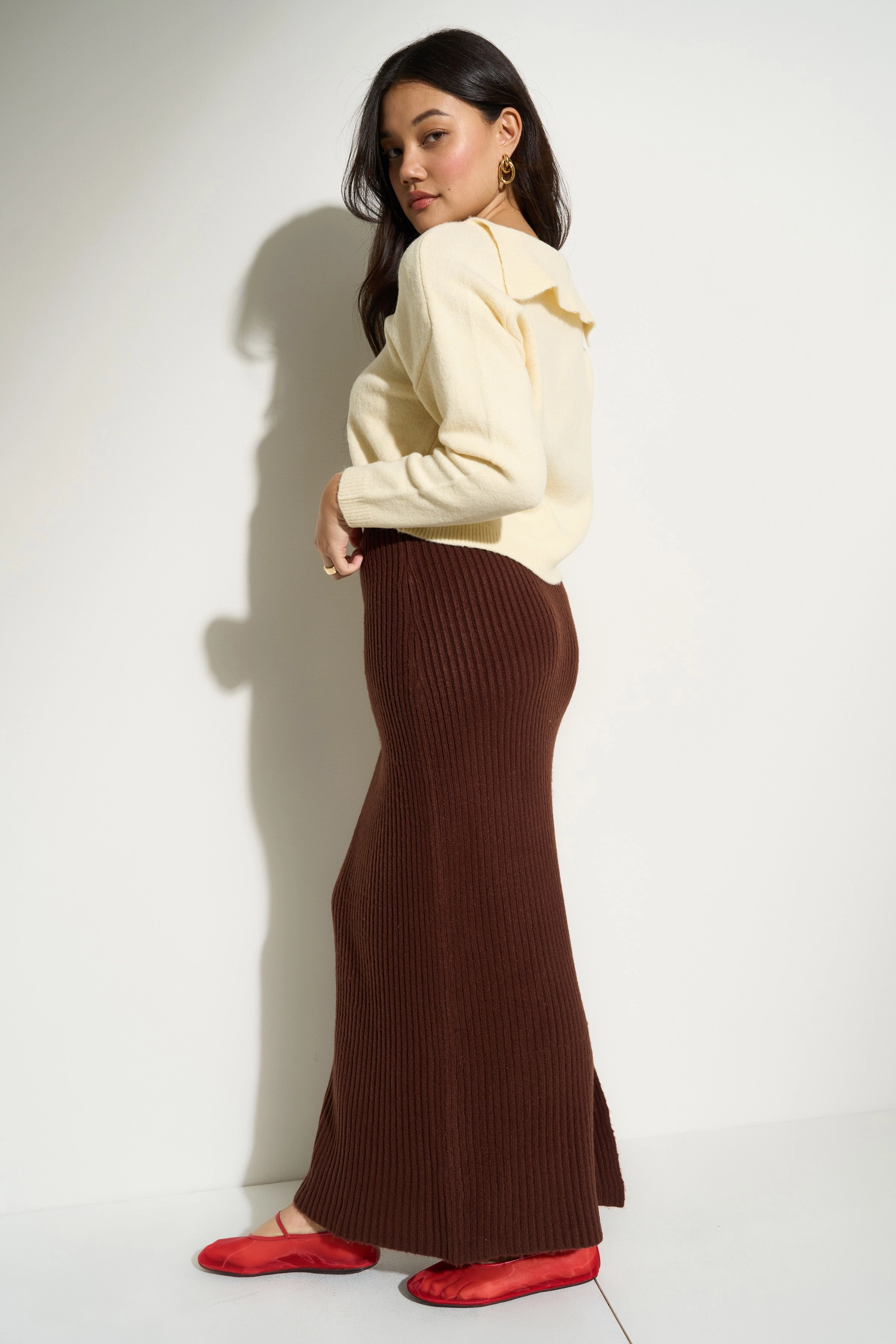 Camille Knit Pullover - Creme Eco Friendly Knitwear Sport Flex Wear