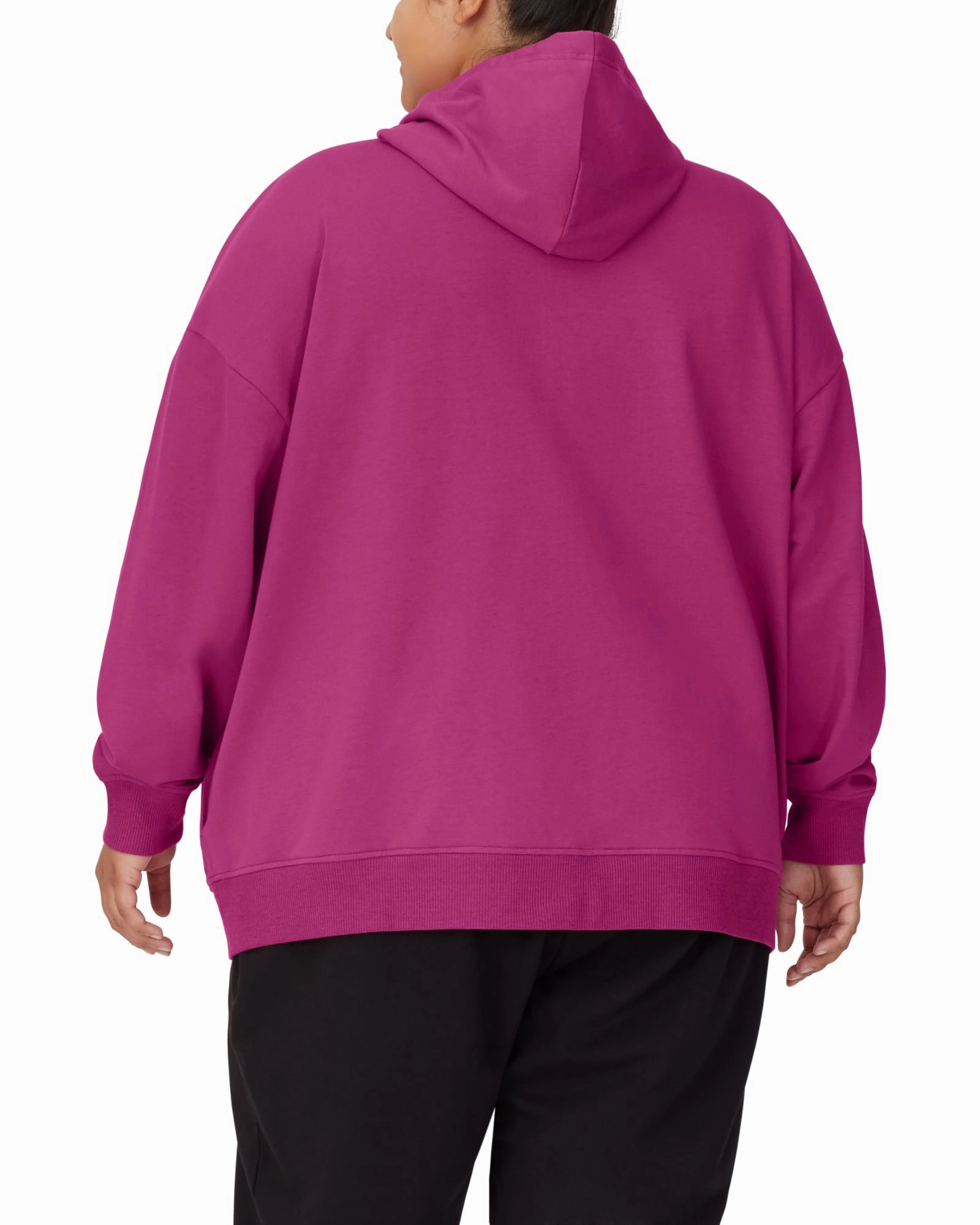 NonIrritating Tagless Neck Harmony Hooded Jacket | Fuchsia