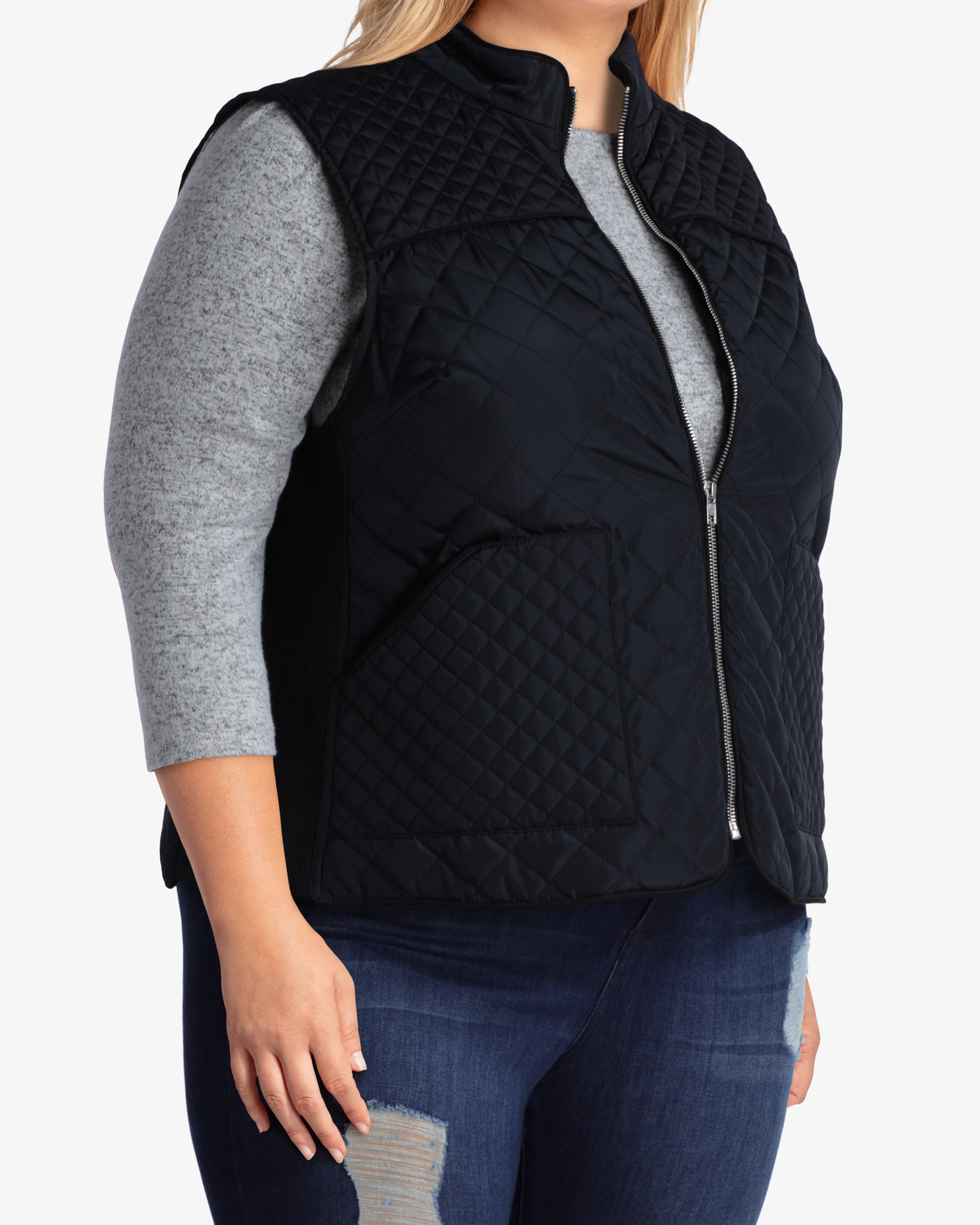 Cassandra Quilted Vest | Black popular in Africa Smell