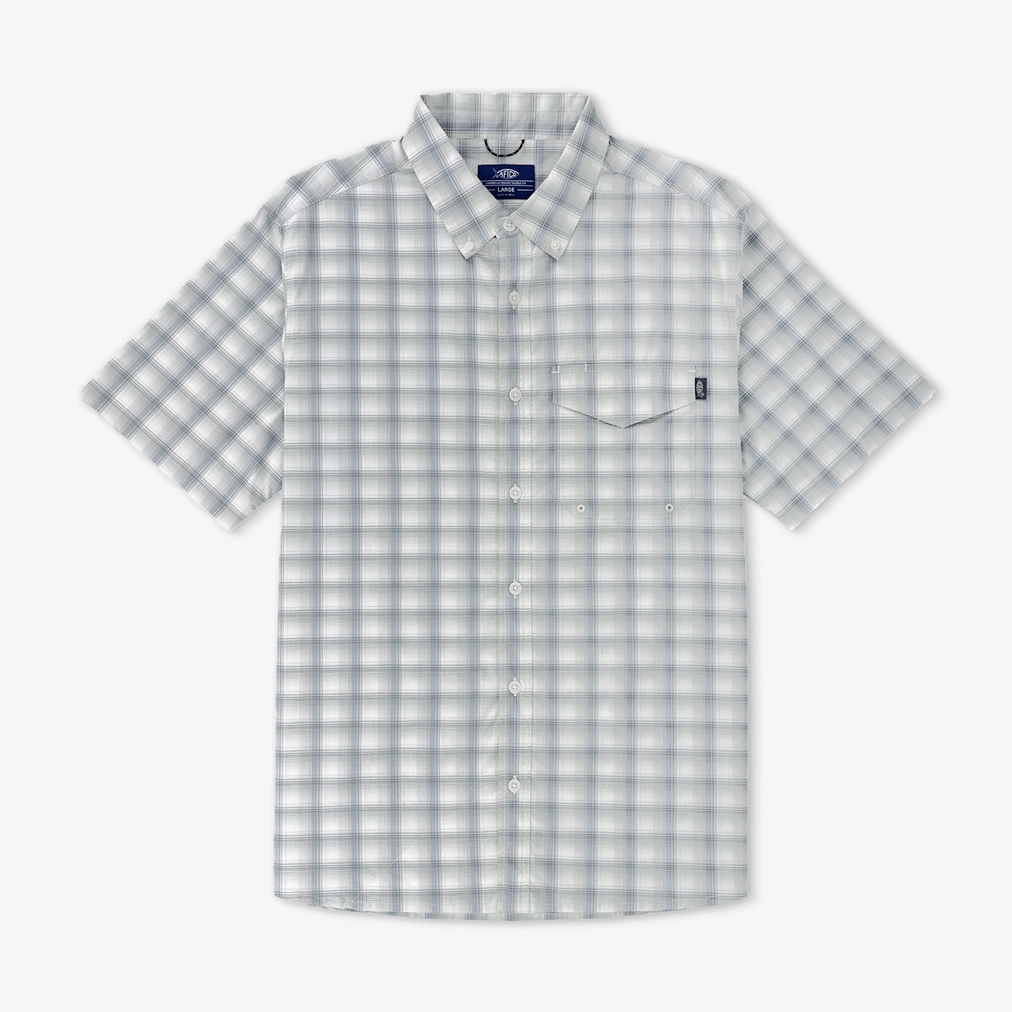 Portside SS Vented Fishing Shirt Striped Design