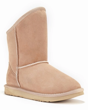 Australia Luxe Collective Cosy Short Sheepskin Boot Stable Support River Crossing