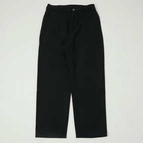 HighRiseWaistband Monitaly Drop Crotch Five Pocket Pants - Vicente Black