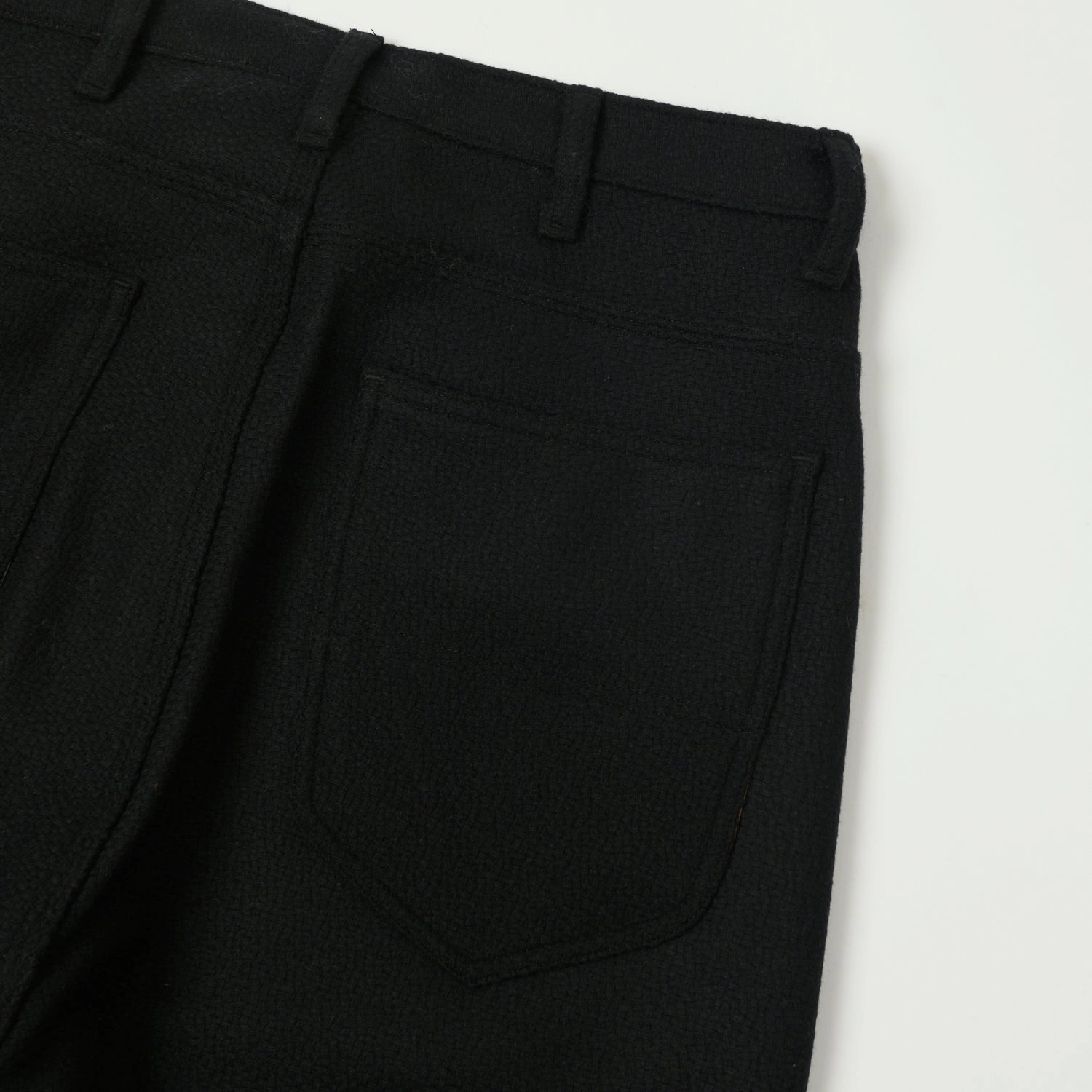 Monitaly Drop Crotch Five Pocket Pants - Vicente Black Cozy and Soft Versatile Look