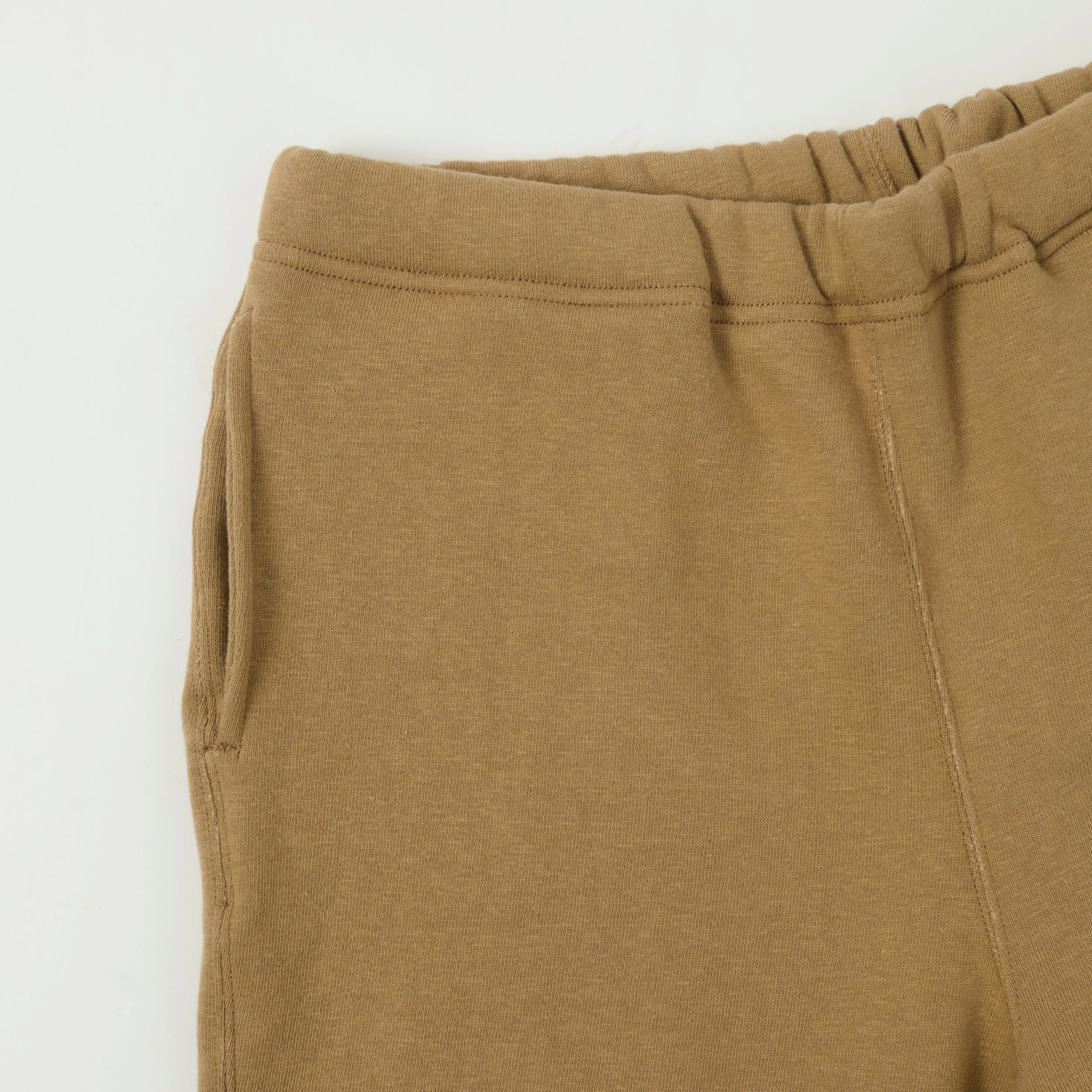 Full Count 3743 'Mother Cotton' Sweatpants - Beige FlatlockStitching