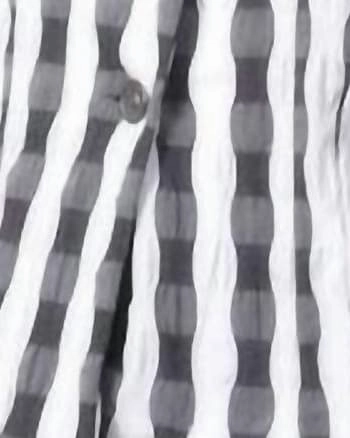 Checkerboard Ruffled Vest in Black/White | Black/White Multipanel Construction Lotion