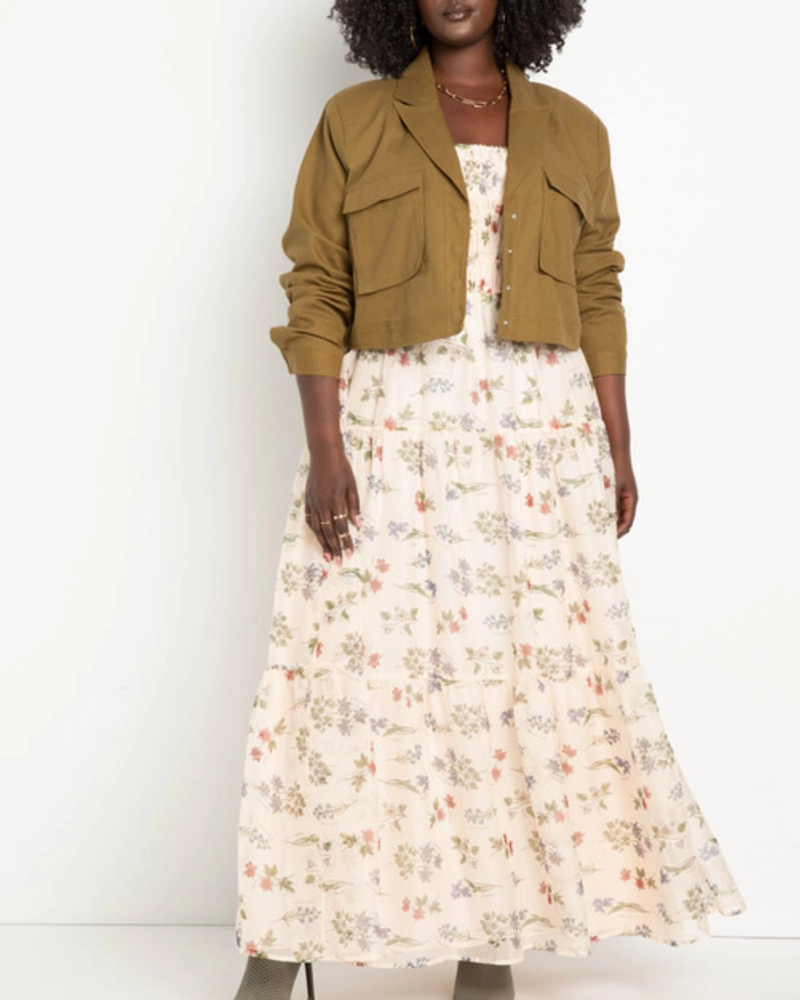 Rank Abby Patch Pocket Jacket | Pesto