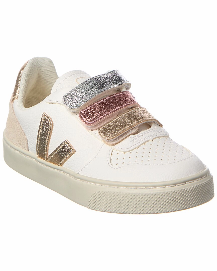 VEJA Small V-10 Leather Sneaker Glide Hike Multi Directional Grip