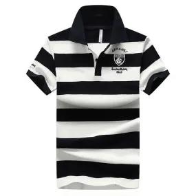 West Louis? Summer Breathable Striped Polo Fashion Must-Have
