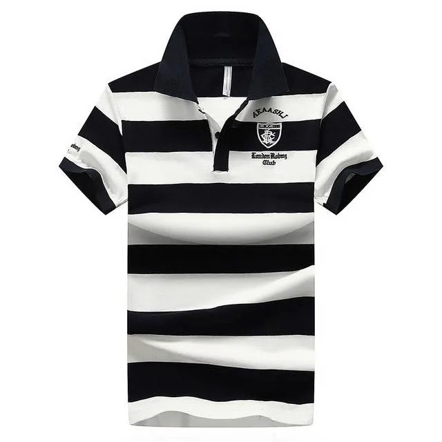 West Louis? Summer Breathable Striped Polo Urban Explorer