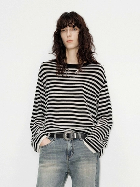 Timeless Knitwear Lightweight Striped Sweater