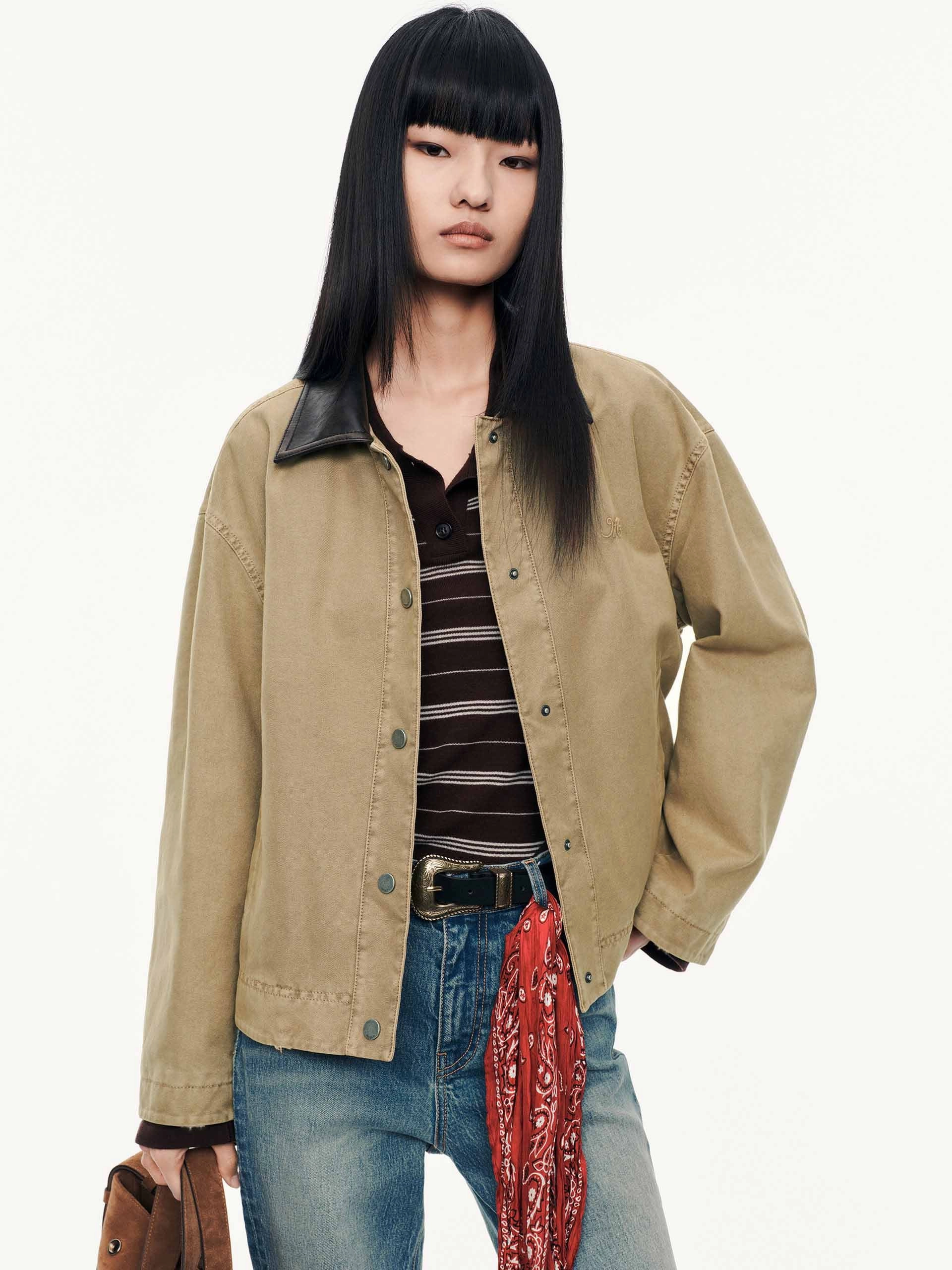 Urban Explorer Look All Weather Protection Contrast Collar Cotton Coat