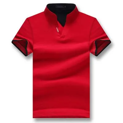 West Louis? Summer Short Sleeved Turn Down Collar Polo Shirt Breathable Polo Corporate Event