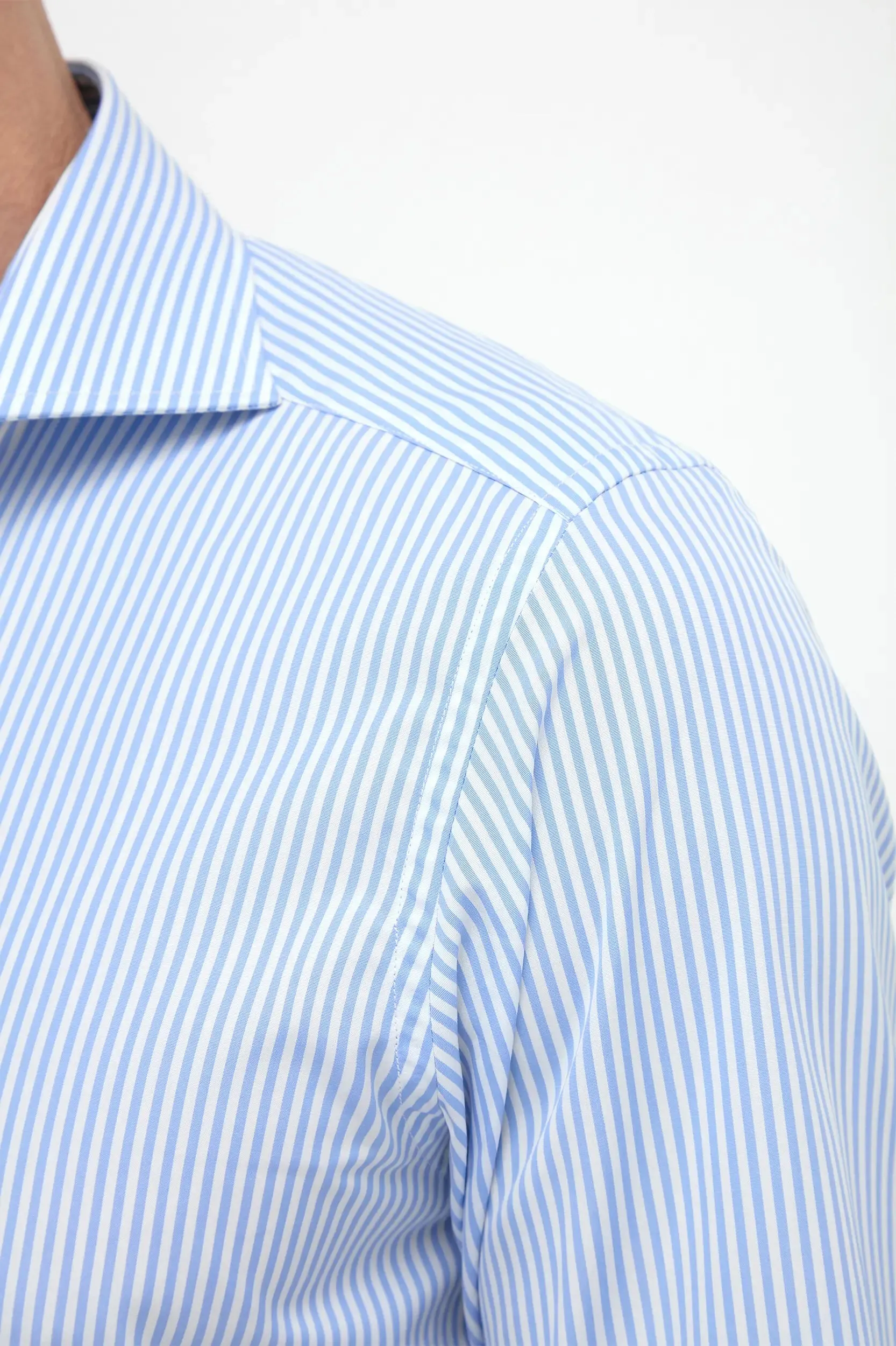 Light Blue Striped Shirt - Made in Italy Timeless Piece Summer Outfit