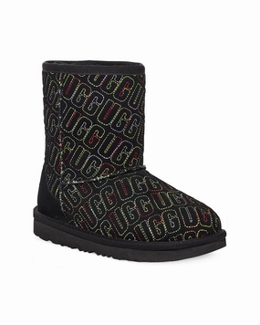 Anti-Skid UGG Classic II Graphic Stitch Suede Toddler Boot
