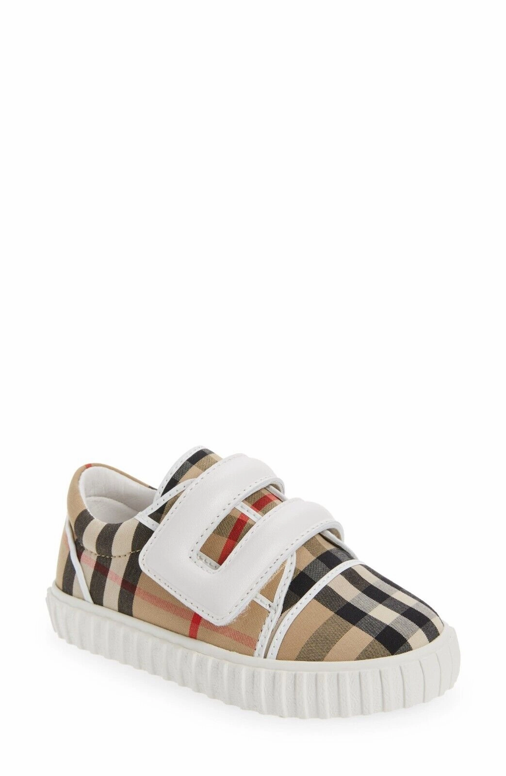 Sock Friendly Day Wear Burberry Sneakers Toddler  Archive Beige Plaid Low Top Shoes ERK197