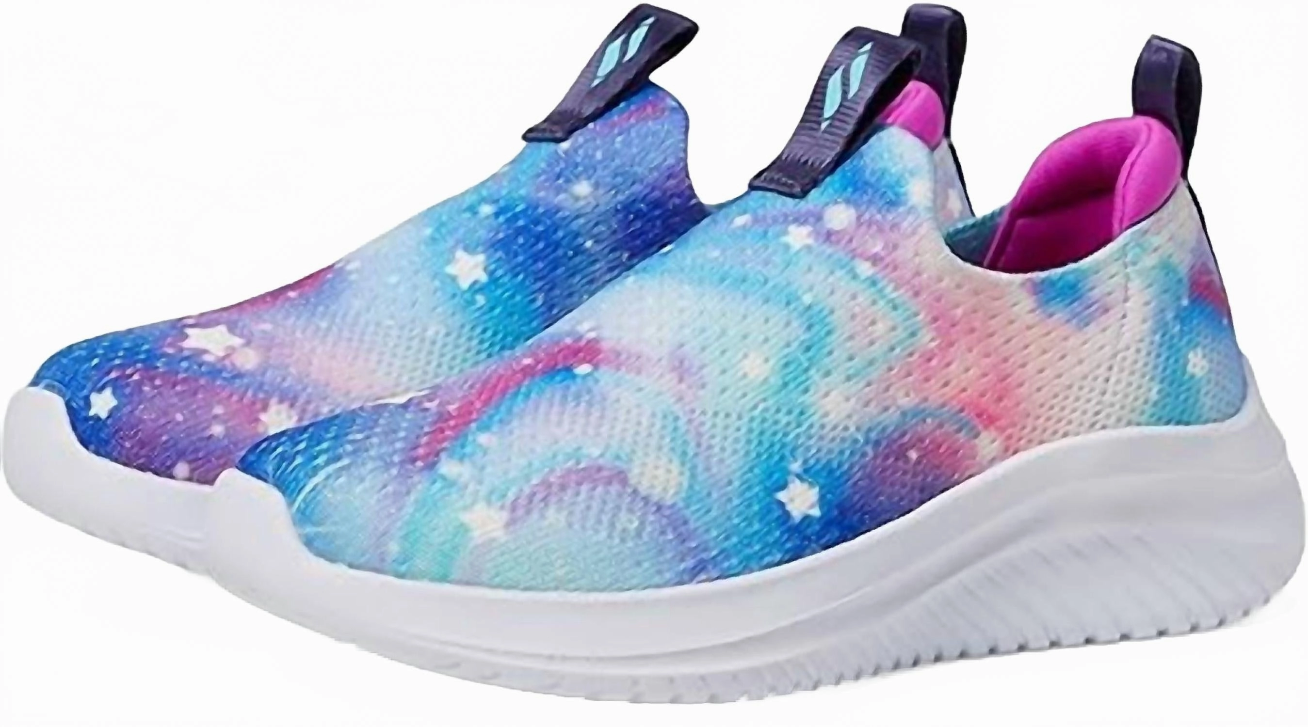 Kid's Ultra Flex 3.0 Sneaker In Glowing Galaxy Cushioned Pace Clean Texture