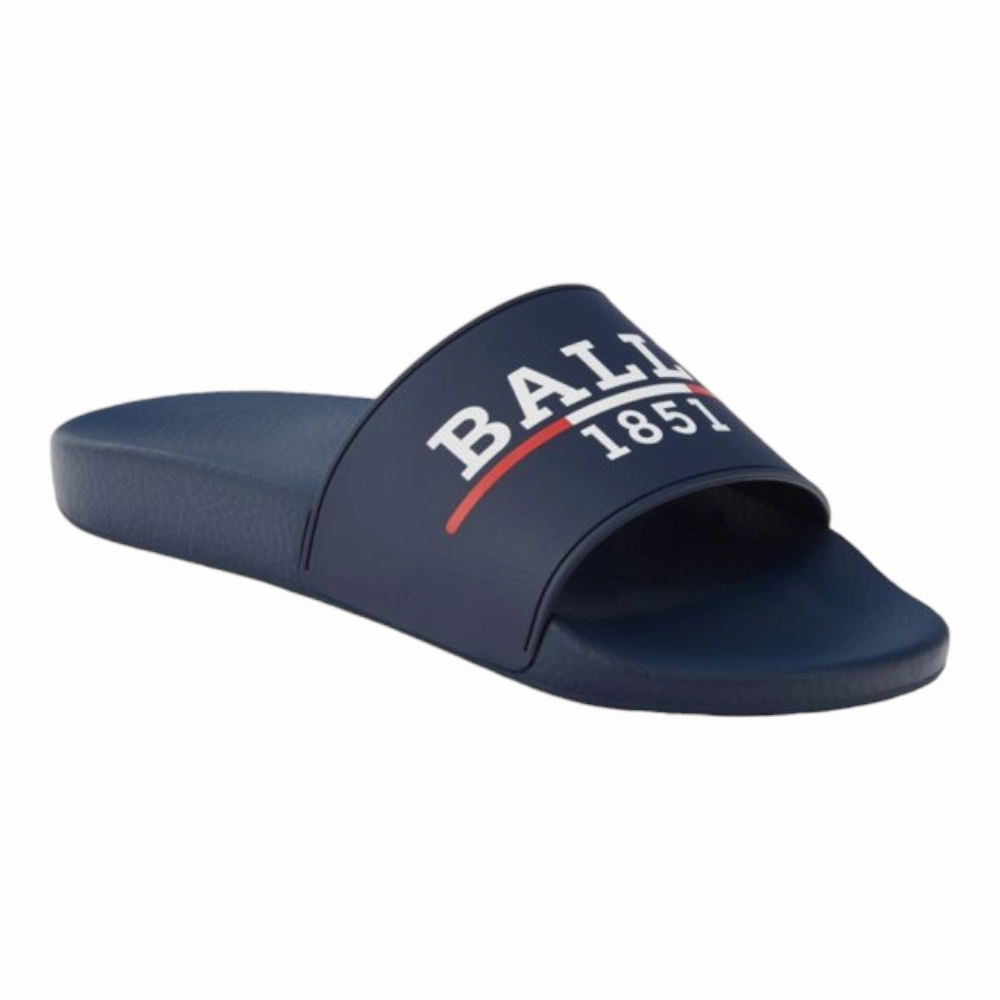 Bally Samuel Men's 6238703 Ink Rubber Pool Slide Sandals Sunshine Fit
