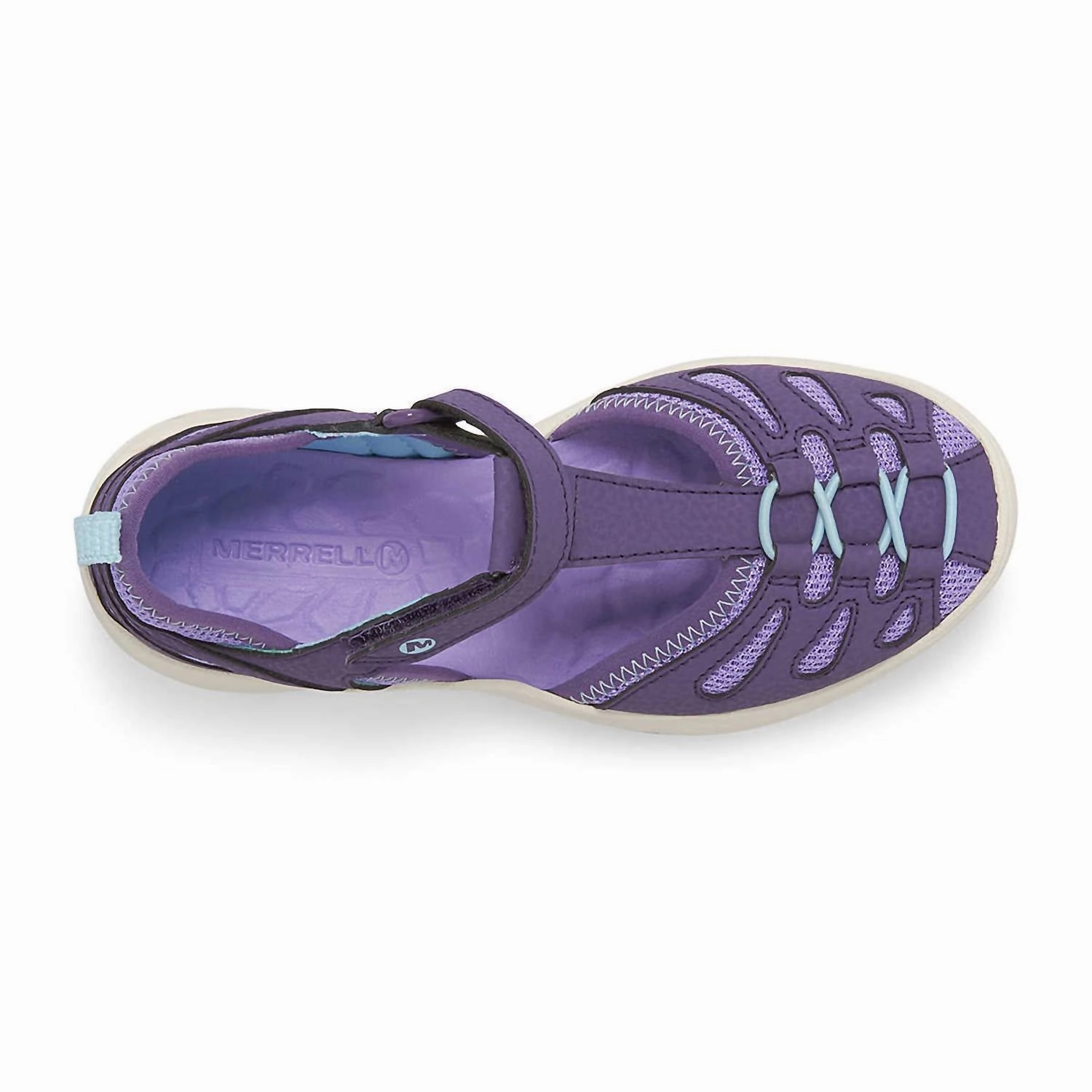Kid's Hydro Lily Sandal In Purple/blue Easy Lock Midfoot Stabilizer Bar