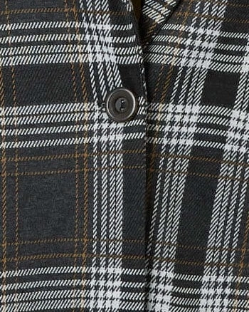 Warm and Practical Warm Coverage Seona Lapel Collar Coat | Black / Charcoal Grey