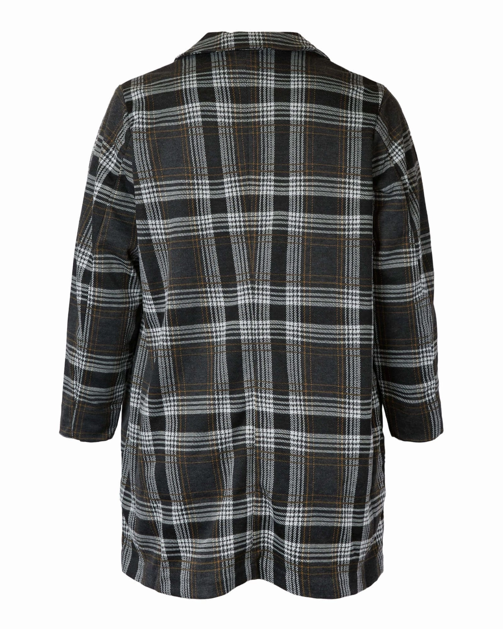 Forgiveness Seona Lapel Collar Coat | Black / Charcoal Grey