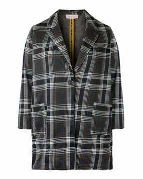 Seona Lapel Collar Coat | Black / Charcoal Grey Thermal Insulation Layer Moisture Wicking Liner