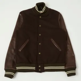 Dehen 1920 Varsity Jacket - Brown/Antique Brandy WeatherproofCoating Multi Purpose Layer