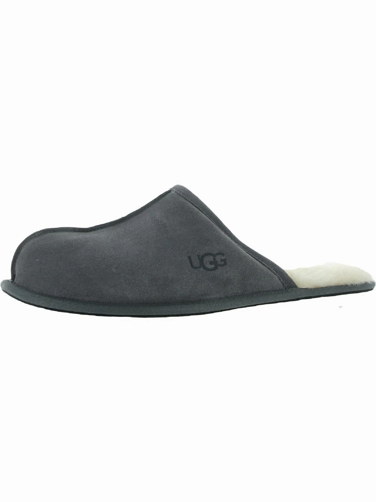 plastic Carbon plate Scuff Mens Suede Slip On Scuff Slippers