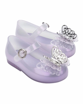 Mini Melissa Sweet Love Fly Baby Ballerina Flat Daily Walk Sand Glow