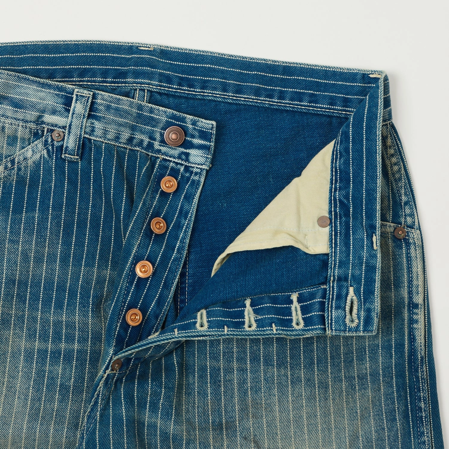 Full Count 1129 Indigo Wabash Work Pants - Heavy Wash snag resistant