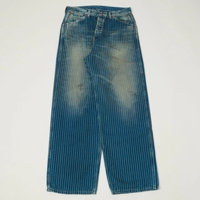 Stylish Appearance Printed design Full Count 1129 Indigo Wabash Work Pants - Heavy Wash