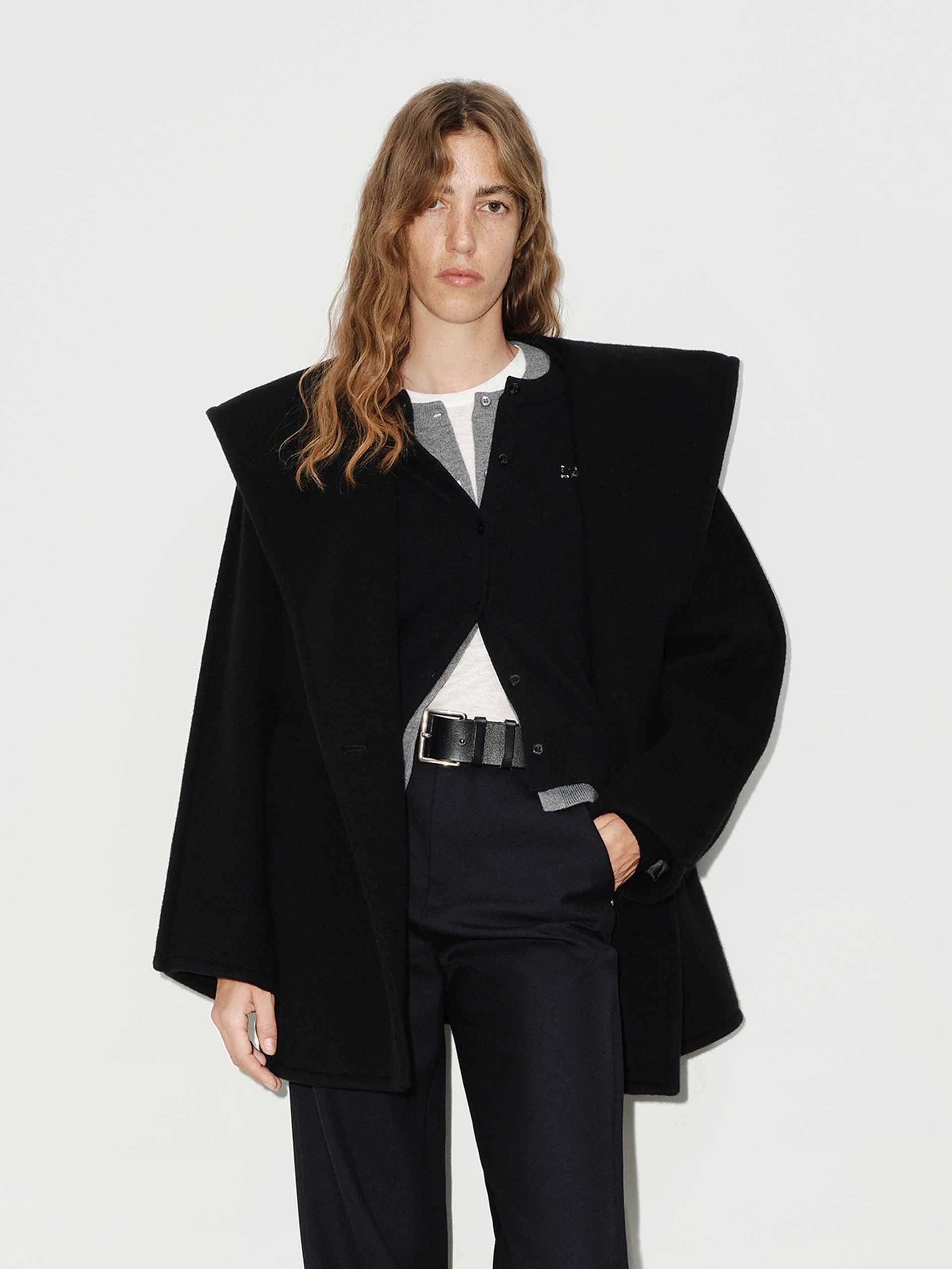 Comfy Wool Hood Coat Soft Weather Wear Temperature Regulating Membrane