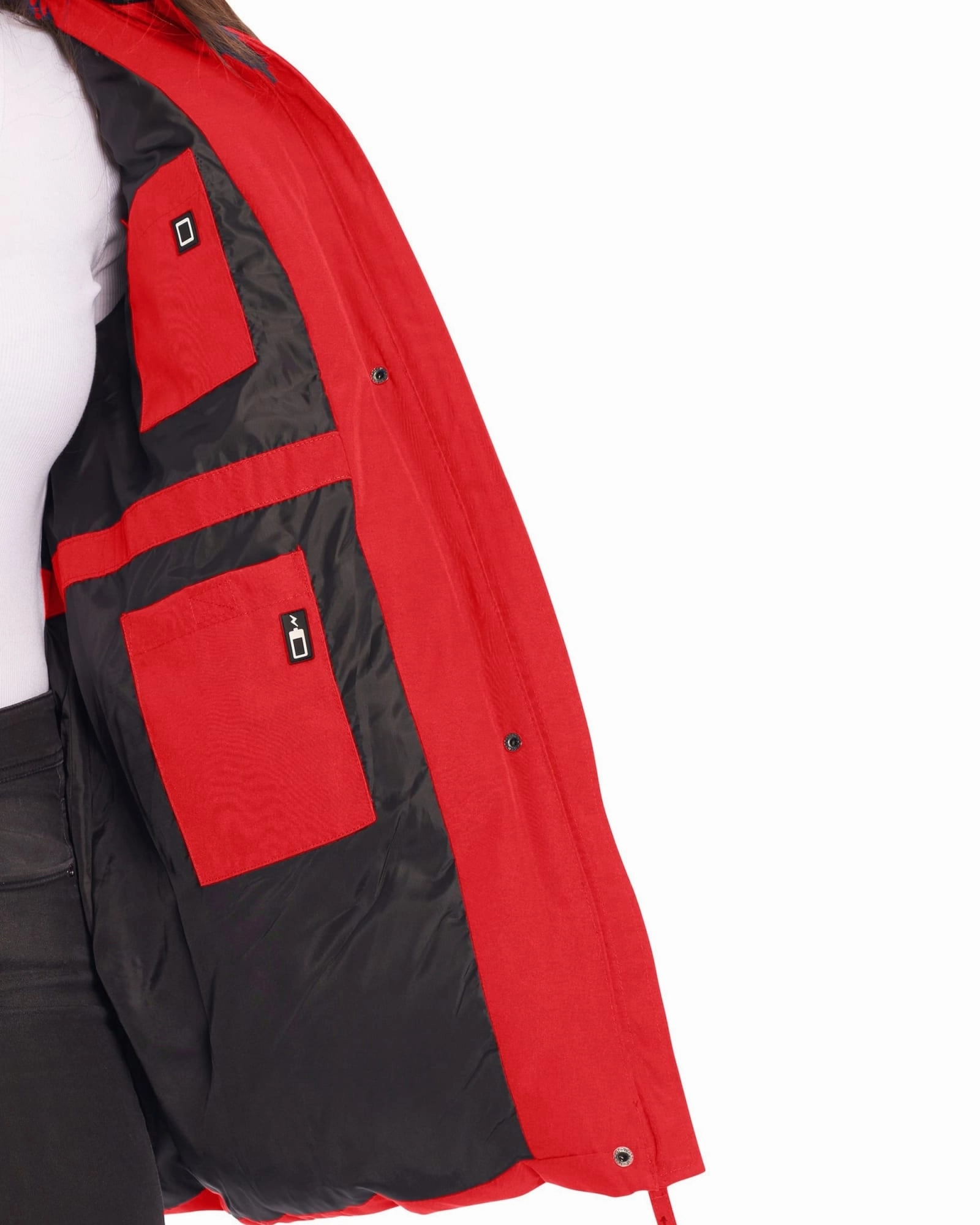 GLACIER | Vegan Down Recycled Parka Winter Jacket | Crimson Weekend Comfort Indication