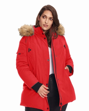 GLACIER | Vegan Down Recycled Parka Winter Jacket | Crimson Activewear