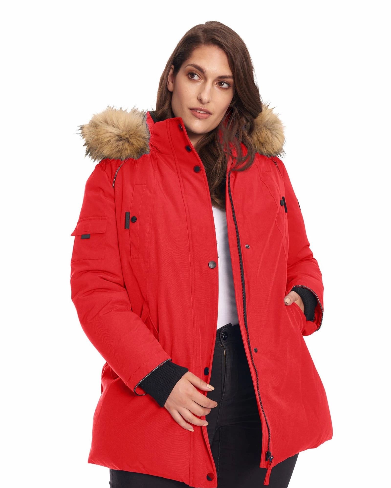 GLACIER | Vegan Down Recycled Parka Winter Jacket | Crimson Activewear
