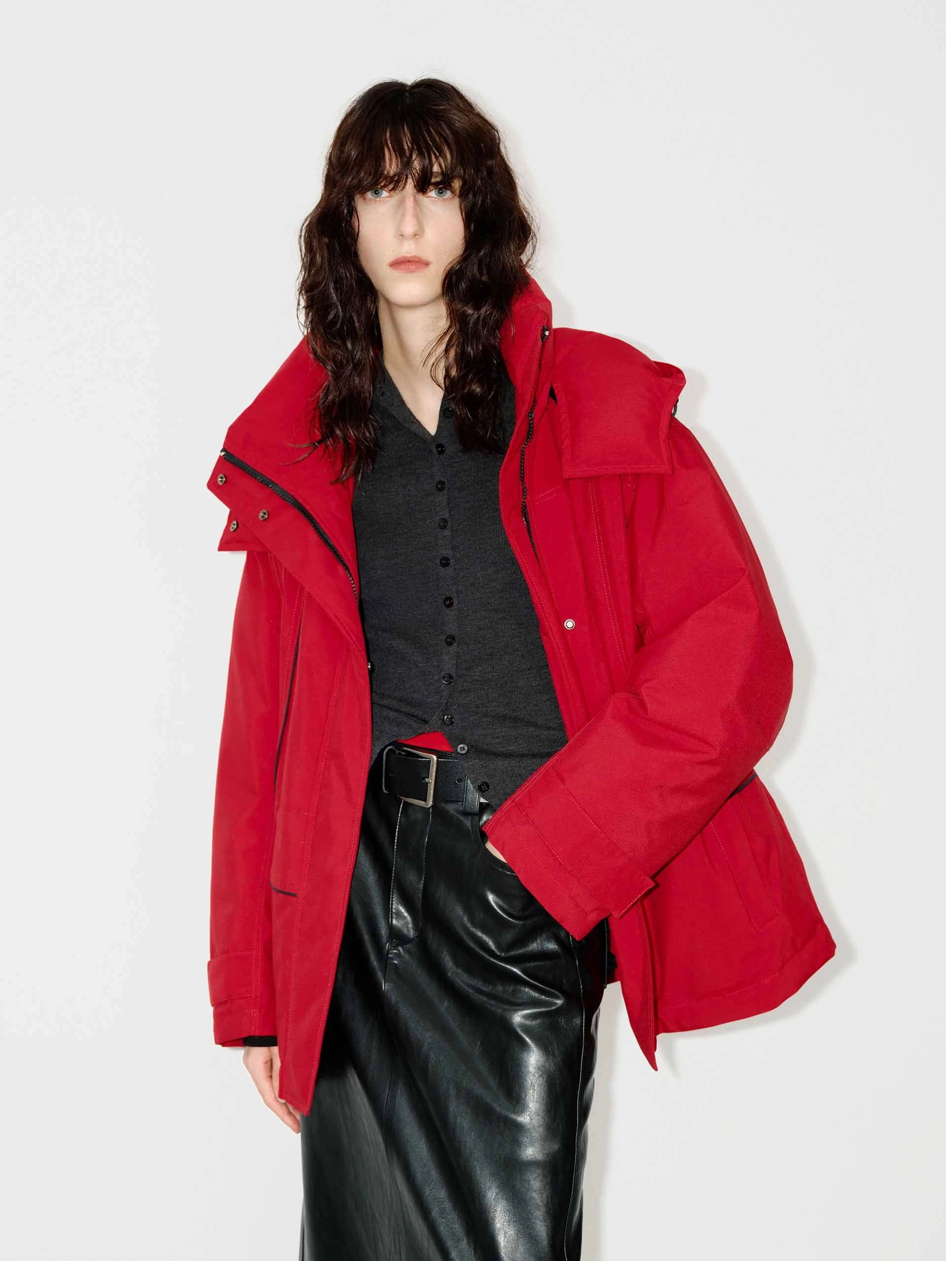 Adjustable Waist Down Jacket Relaxed Daily Style