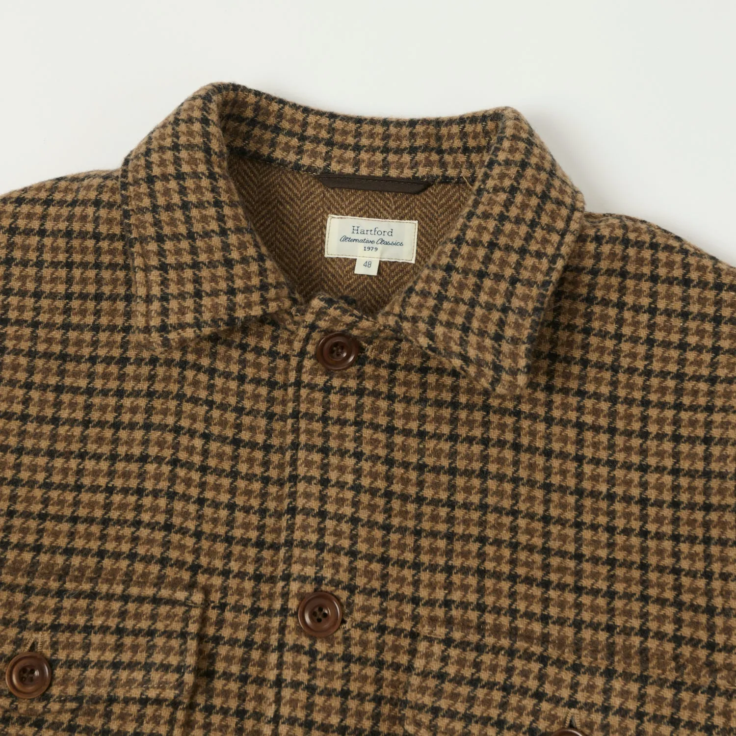 Hartford 'Day' Wool Jacket - Camel Heat Sealed Seams