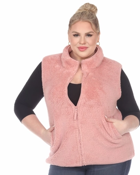Storm Gear Zip up sherpa vest | Pink