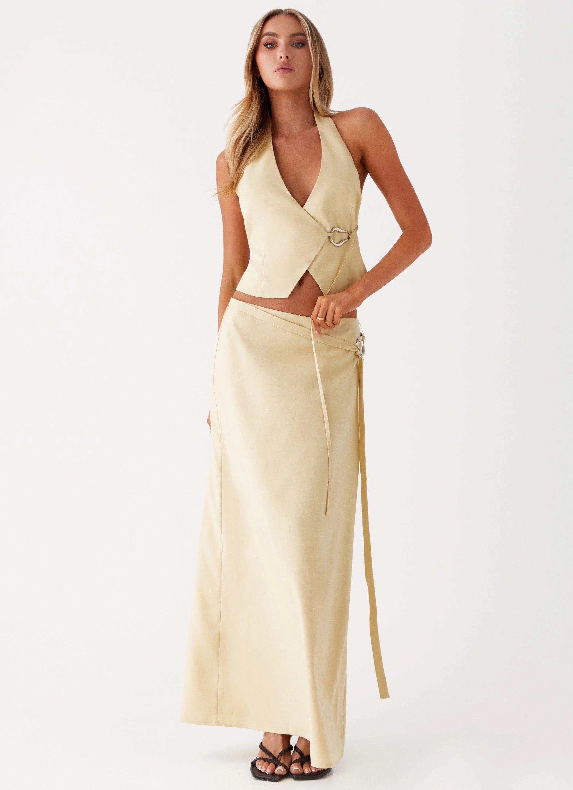 Chill Mood Comfortable Motion Azura Maxi Skirt - Yellow
