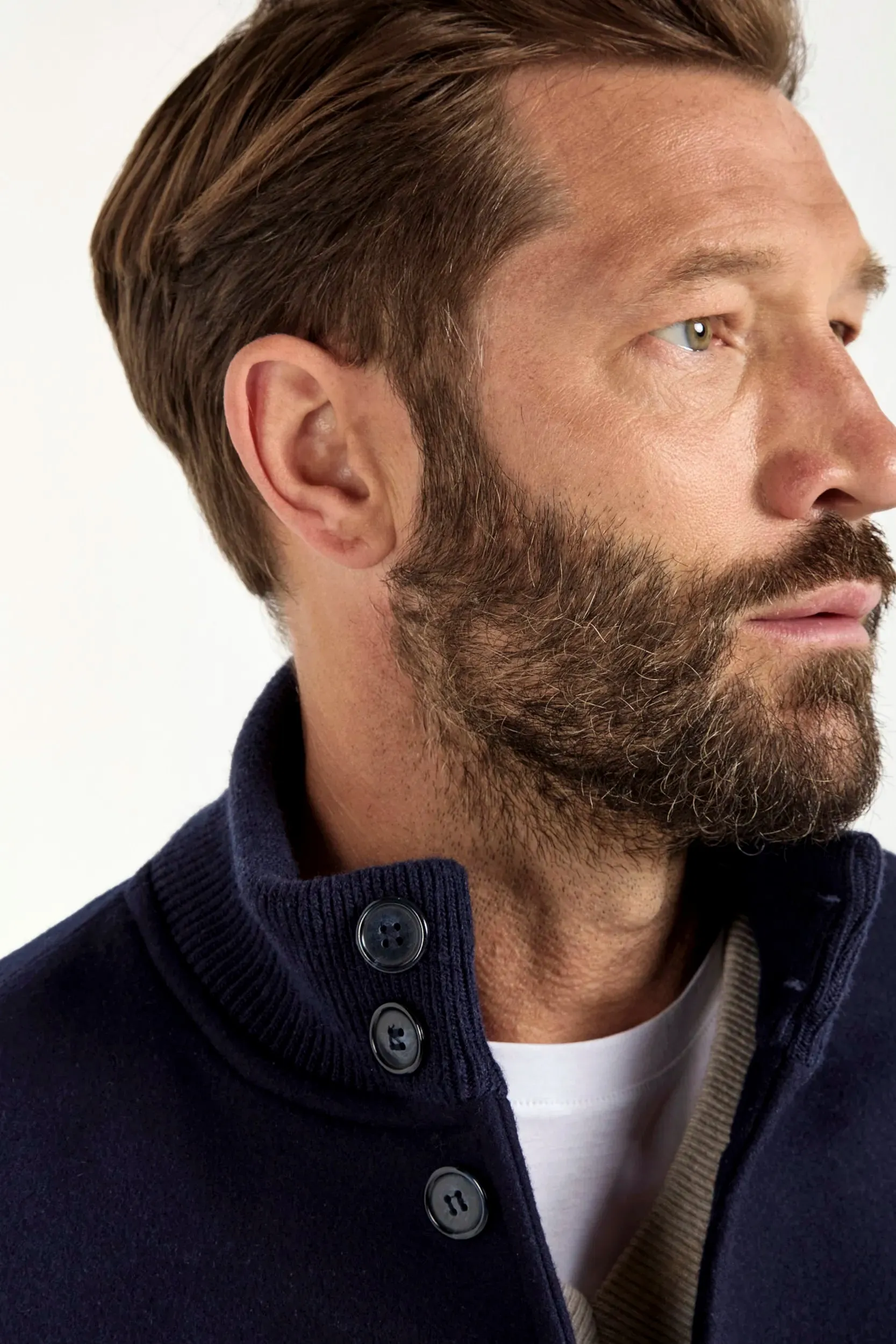 Blue Super 180's wool flannel bomber jacket ?C Made in Italy Sporty Fit Spring Layer