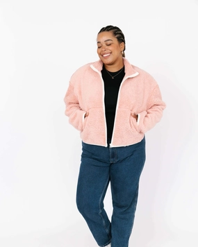 Toasty Teddy Zip Up | Rose Pink hat Cold Wear Protection