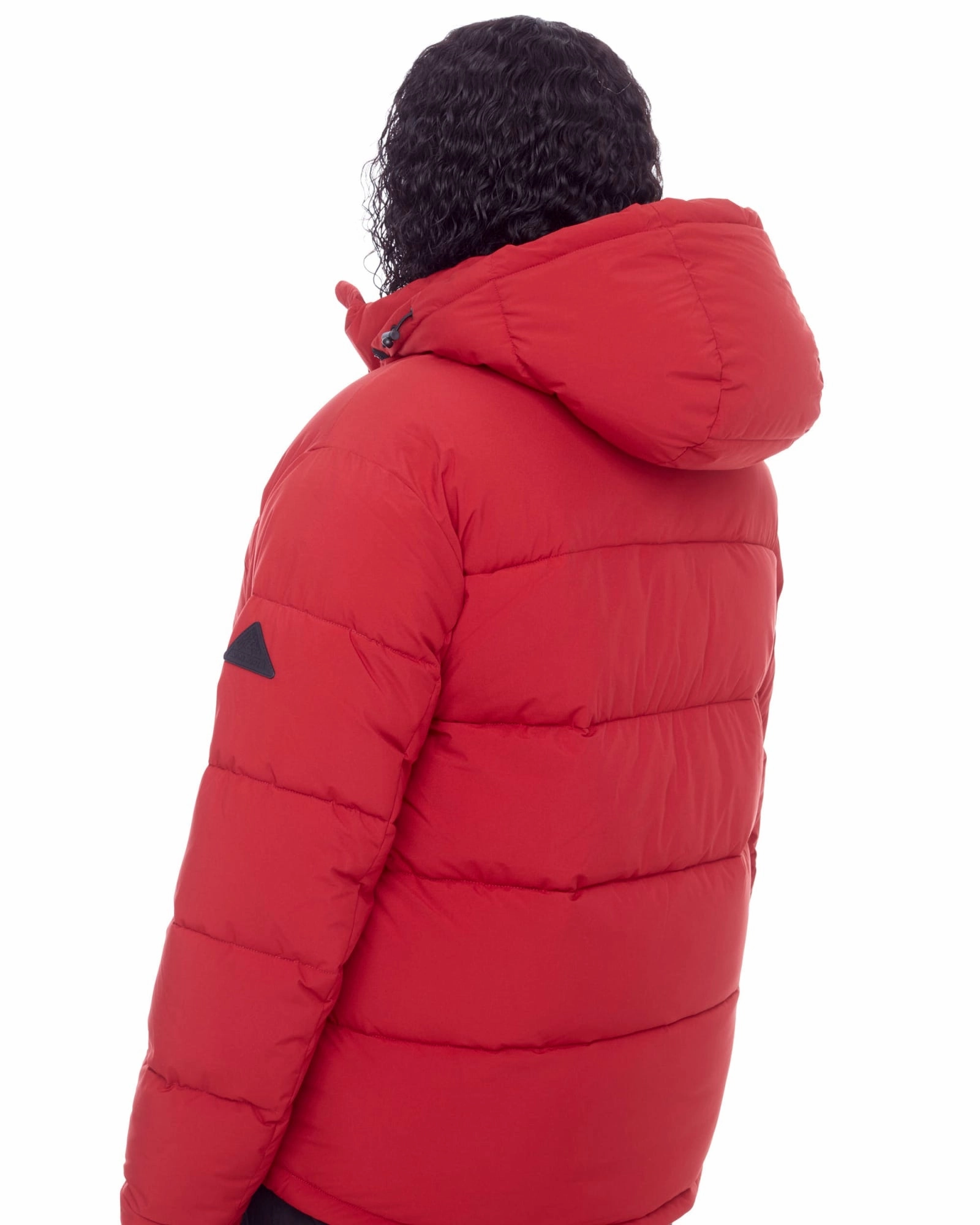 Women's Plus Size - FORILLON | Vegan Down Recycled Short Quilted Puffer Jacket | Deep Red UltraLight Packable Design