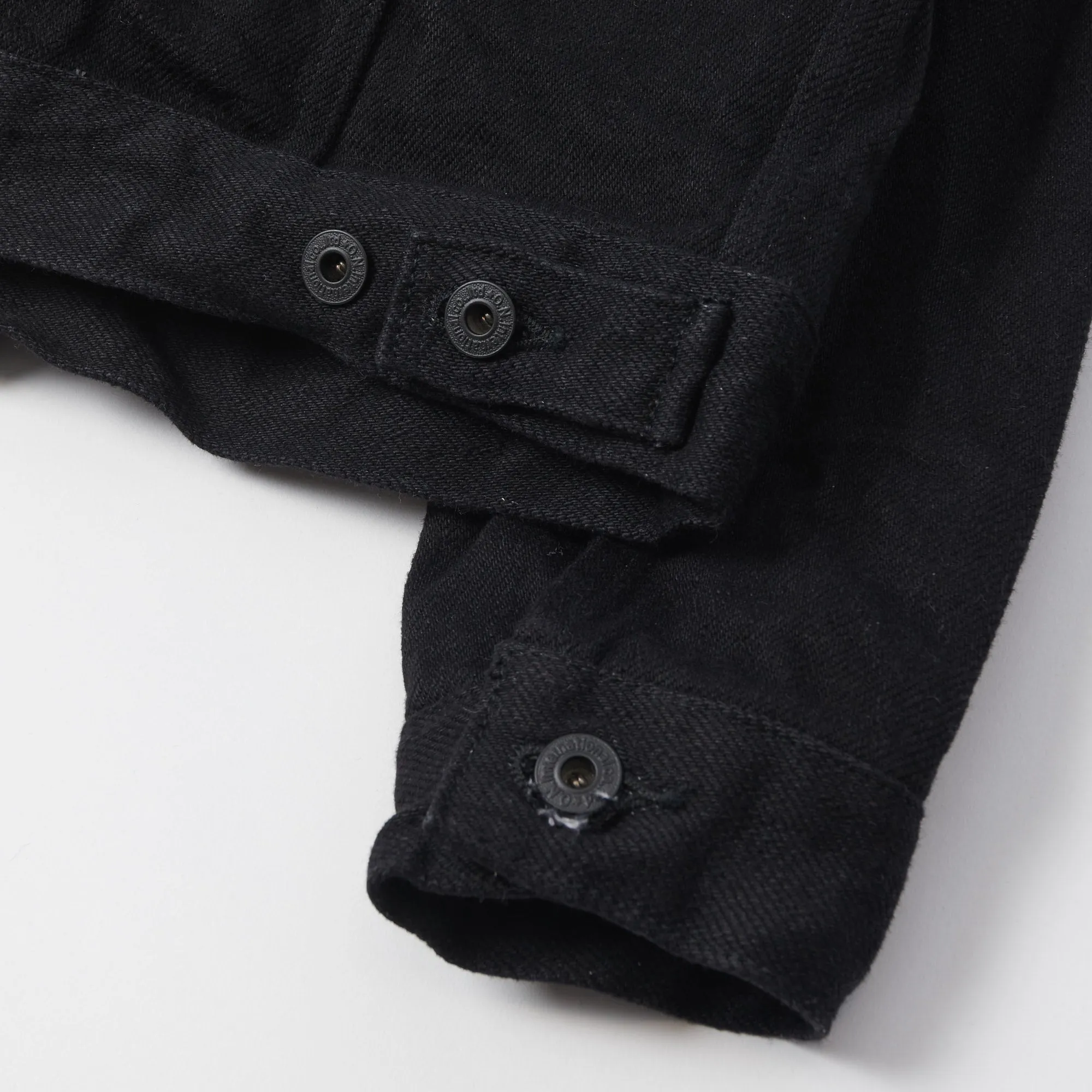 ONI Denim 02527PZR-IDBK 20oz 'Indigo x Black Secret Denim' Type III Denim Jacket - Rinsed Weather Adaptive Ventilation Flexible Joint Mobility