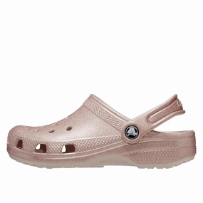 Casual Cushion color block Crocs Classic Glitter Clogs Quartz Glitter  206992-6WV Toddler