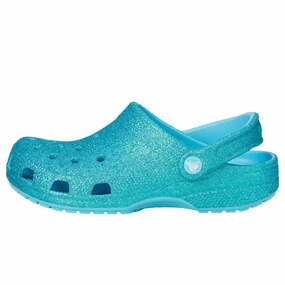 Crocs Classic Glitter Clogs Tinted Glass  210985-4WD Toddler Hidden Walk
