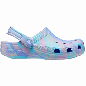 Cozy Padding Crocs Classic Marble Clog Moon Jelly / Multi  206838-5Q7 Toddler
