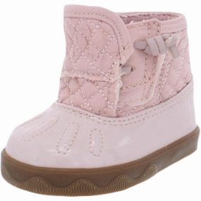 Resort Day Metal Buckle Icestorm Crib Infant Quilted Booties