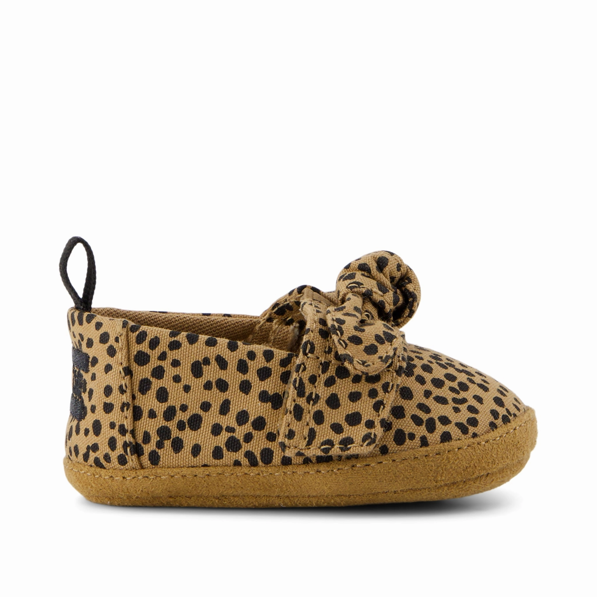 Layette Alpargata Brown Mini Cheetah Toddler Crib Shoe Breathable Footwear Zip Fast