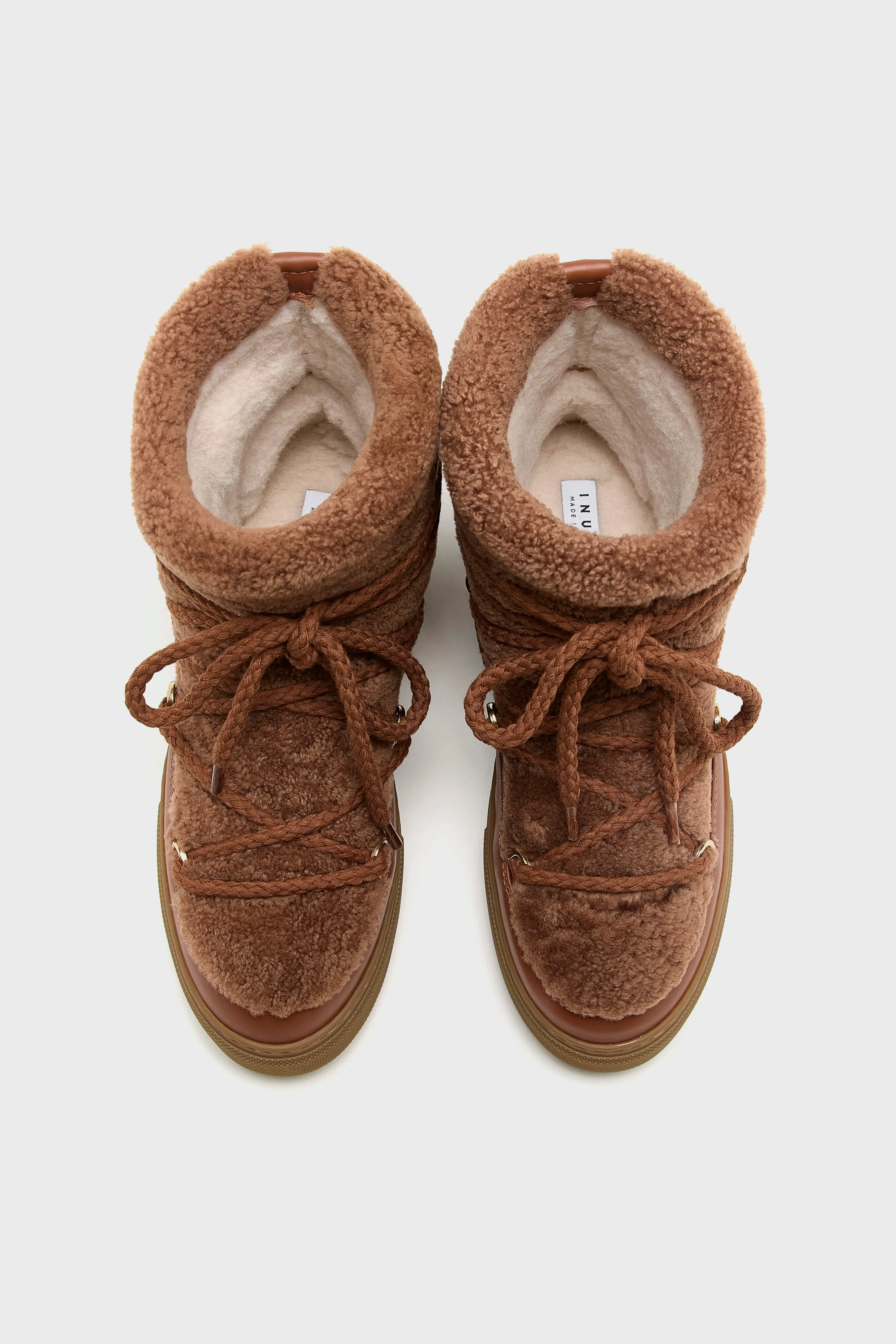 Curly Boots (252 / W / BROWN) work use