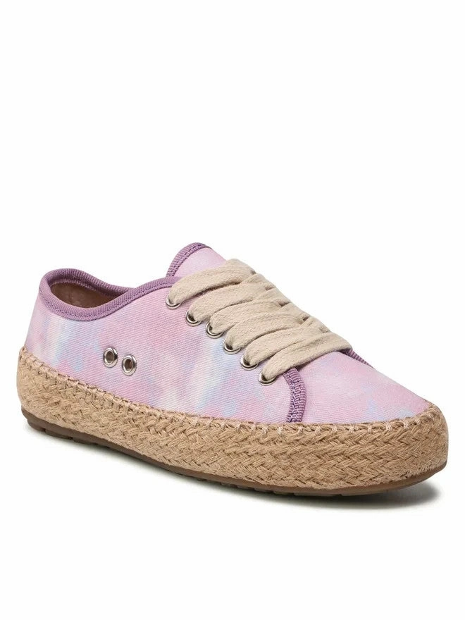Simple Comfort EMU Australia Agonis T12669 Kids Pink Tie-Dye Canvas Comfort Shoes JOBB623